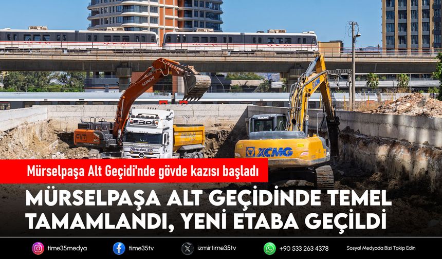 Mürselpaşa Alt Geçidi'nde gövde kazısı başladı
