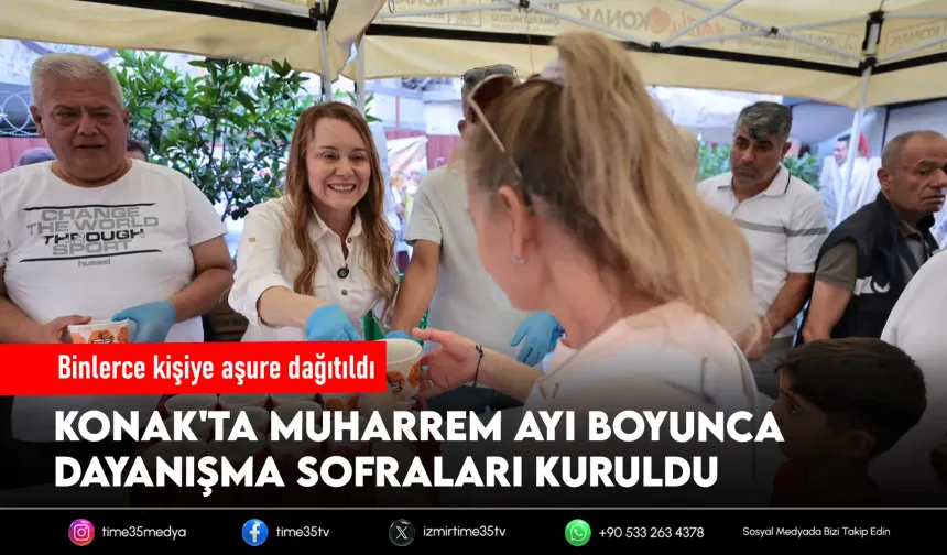 Konak’ta aşurenin bereketi 10 bin kişiyle paylaşıldı