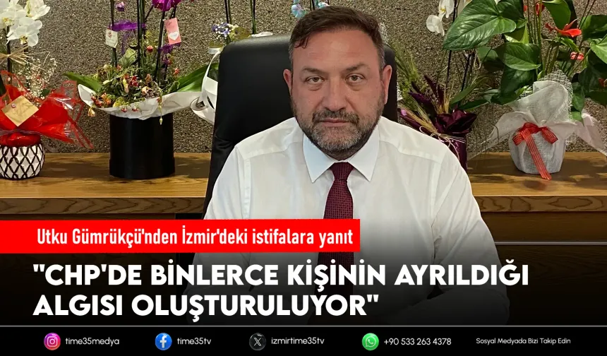 Utku Gümrükçü'nden istifa açıklaması: "Algı oluşturuluyor"