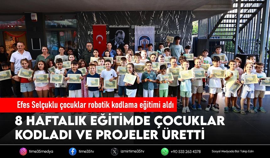 Efes Selçuklu çocuklar robotik kodlama eğitimi aldı