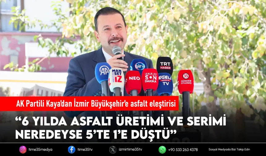 AK Partili Kaya’dan Büyükşehir Belediyesi’ne asfalt tepkisi