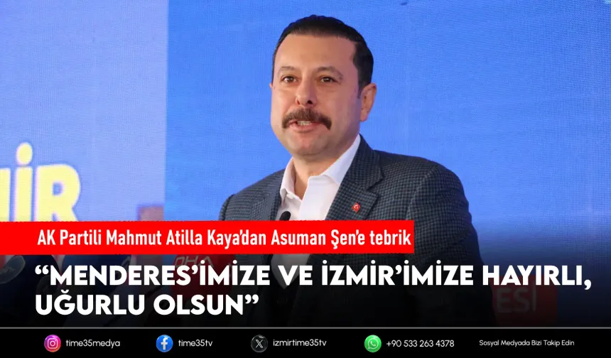 AK Partili Kaya’dan başkan vekili seçilen Şen’e tebrik mesajı!