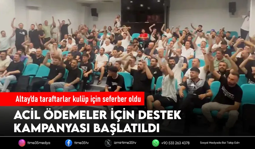 Altay'da taraftarlar harekete geçti