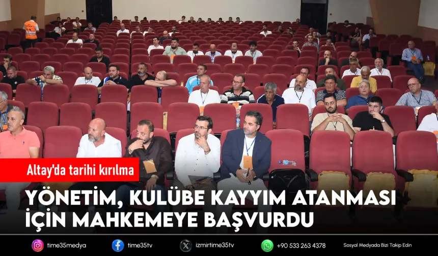 Altay yönetimi kayyıma başvurdu