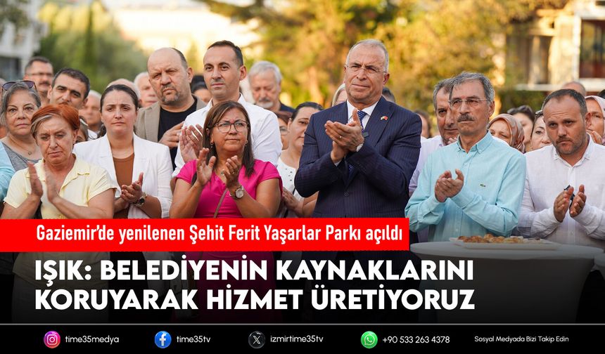 Gaziemir’de yenilenen Şehit Ferit Yaşarlar Parkı açıldı