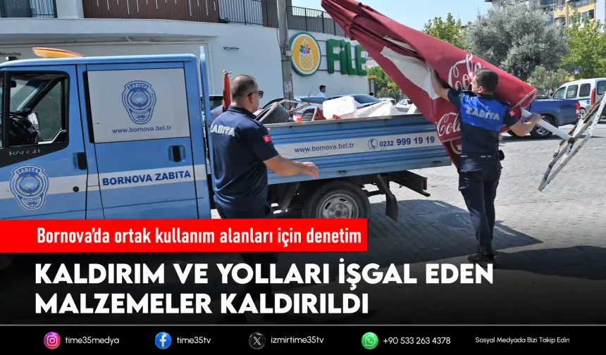 Bornova’da kaldırım ve yol işgallerine sıkı denetim