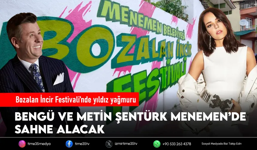 Menemen’de yıldızlar geçidi: Bengü ve Metin Şentürk sahne alacak