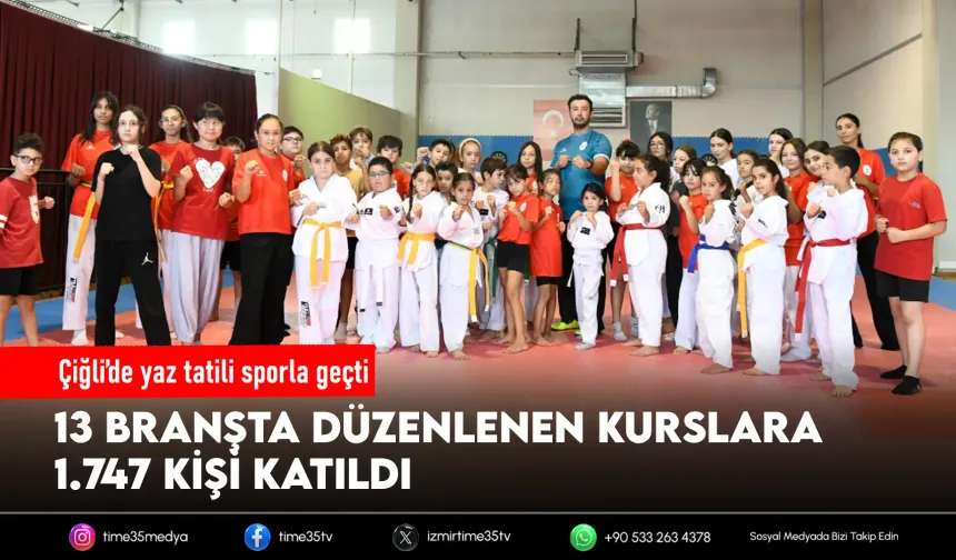 Çiğli’de yaz okullarında binlerce kişiye spor eğitimi