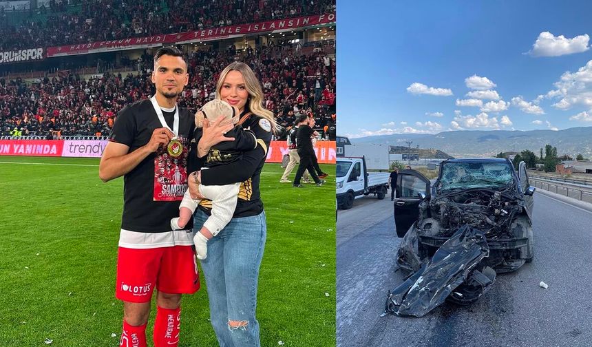 Süper Lig futbolcusu ailesiyle kazada yaralandı