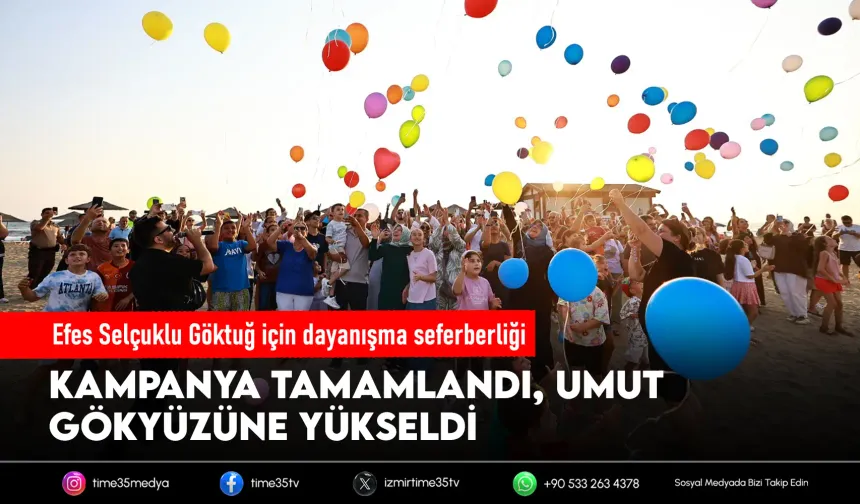 Göktuğ için umut gökyüzüne bırakıldı