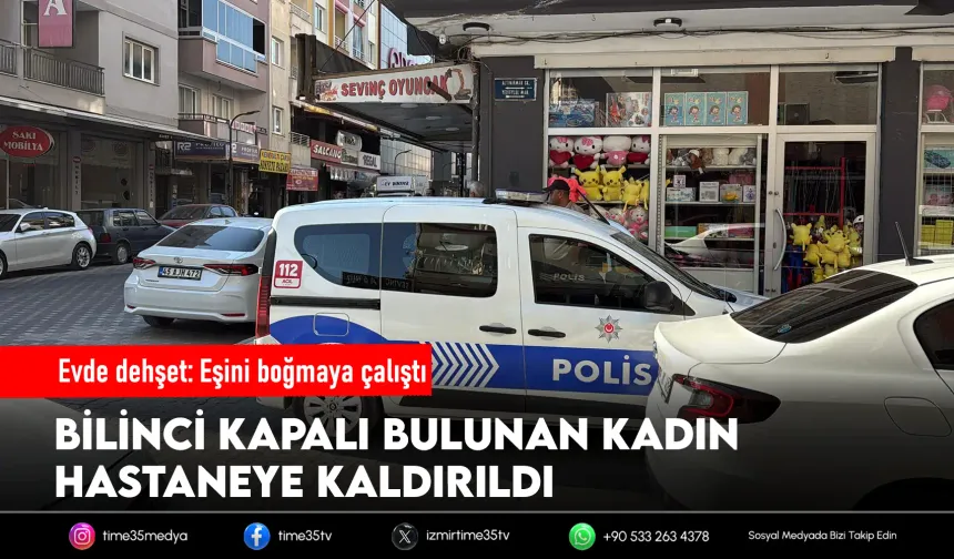 Eşini boğmaya çalıştığı ileri sürülen koca gözaltına alındı