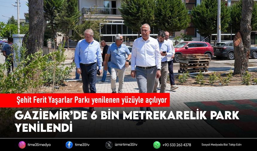 Şehit Ferit Yaşarlar Parkı yenilenen yüzüyle açılıyor