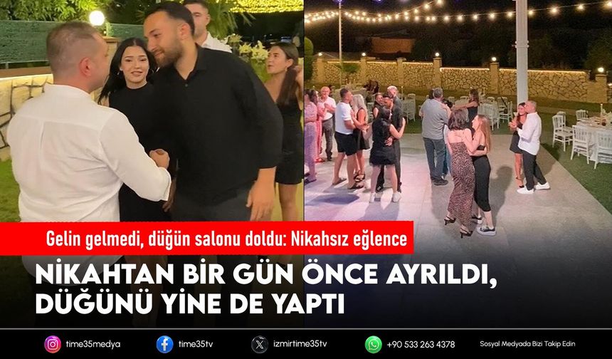 Gelin gelmedi, düğün salonu doldu: Nikahsız eğlence