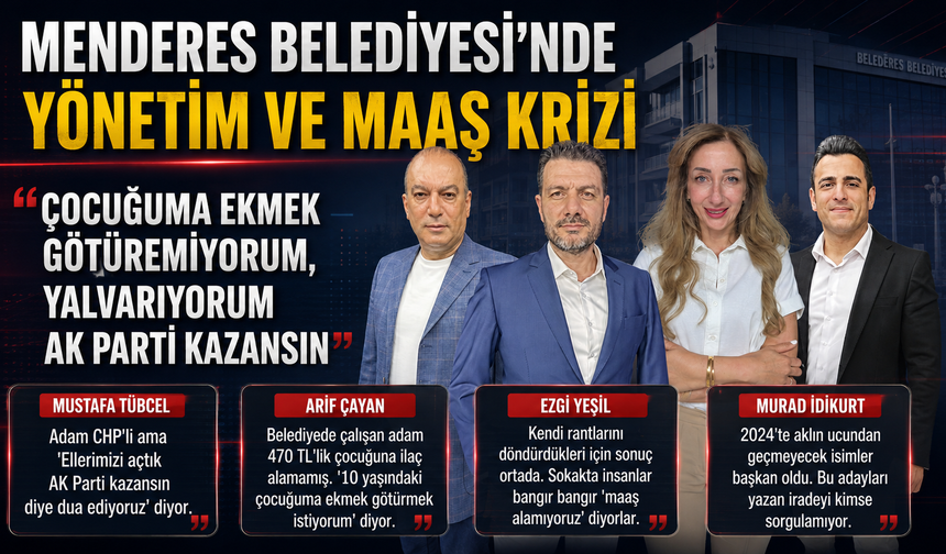 Menderes'te "Çocuğuma Ekmek Götüremiyorum, Yalvarıyorum AK Parti Kazansın"