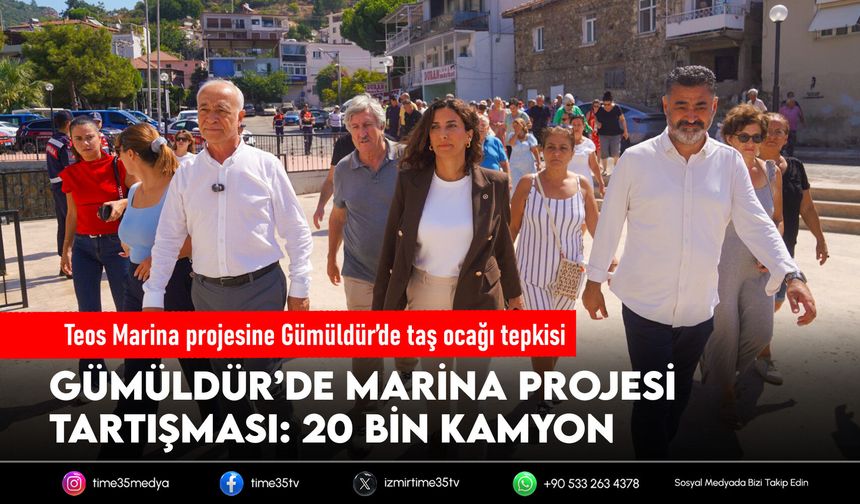 Teos Marina projesine Gümüldür’de taş ocağı tepkisi