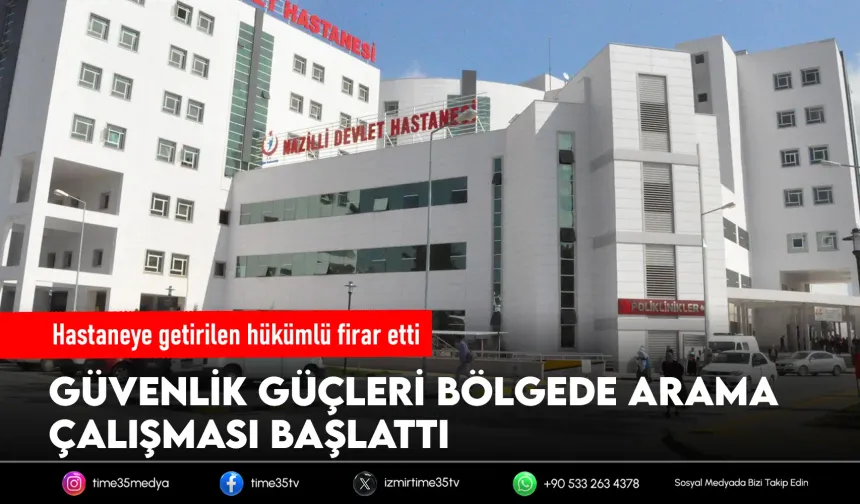 Tedavi için hastaneye getirilen hükümlü firar etti