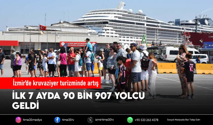 Kruvaziyer gemileri İzmir’e akın etti: 7 ayda 90 bin yolcu