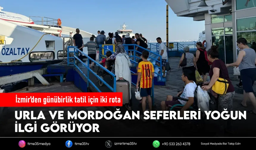 İzmir’den denize açılan tatil rotası yoğun ilgi görüyor