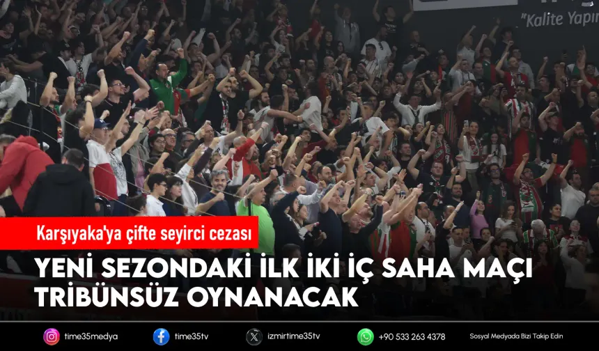 Karşıyaka'nın potada ilk iki maçı seyircisiz