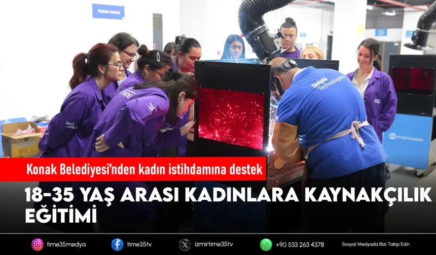Konak'ta kadınlar sanayide meslek sahibi oluyor