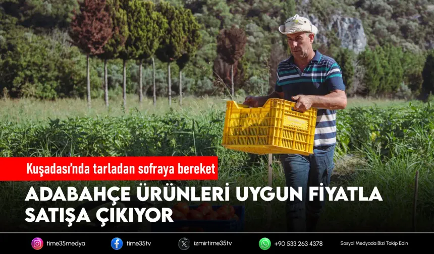 Adabahçe’de hasat bereketi: Ürünler uygun fiyatla sofralarda