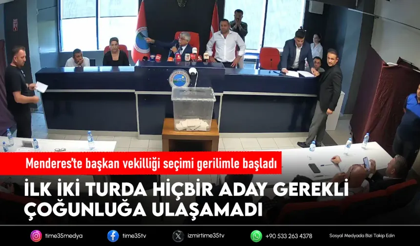 Menderes’te başkan vekilliği yarışı kızıştı! İlk iki turda sonuç çıkmadı