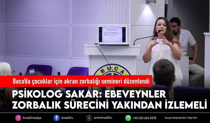 Buca’da çocuklar için akran zorbalığı semineri düzenlendi
