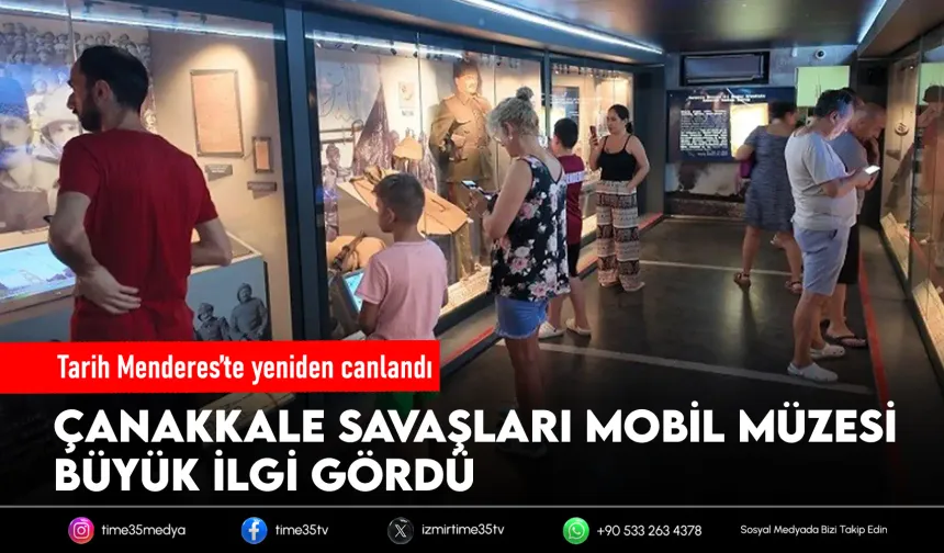 Menderes’te Çanakkale tarihine yoğun ilgi
