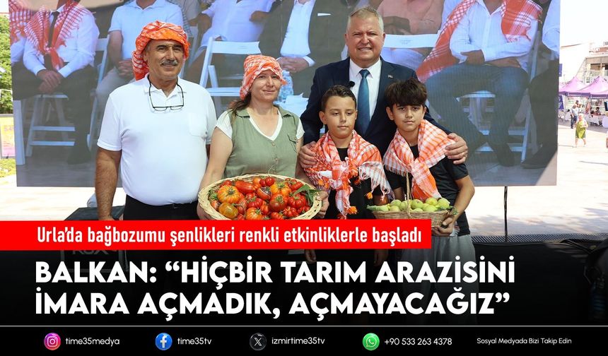 Urla’da bağbozumu şenlikleri renkli etkinliklerle başladı