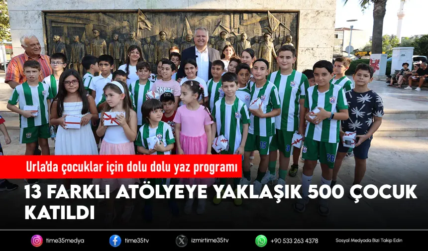 Urla'da çocuklar yaz atölyeleriyle hem eğlendi hem öğrendi