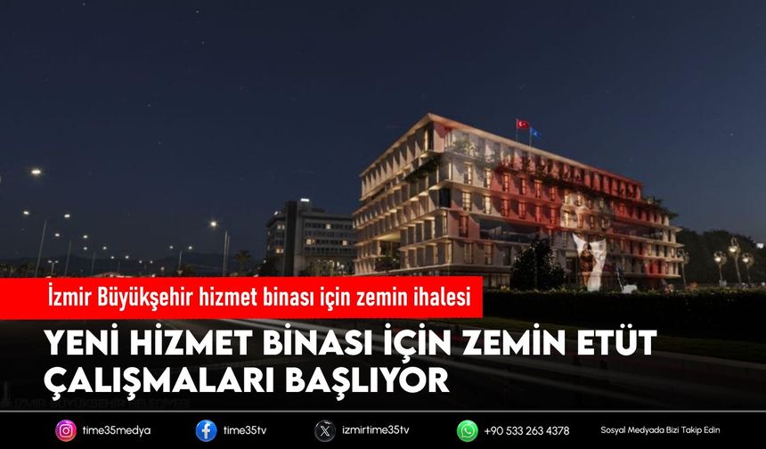 Büyükşehir hizmet binasının yapımı için ilk adım