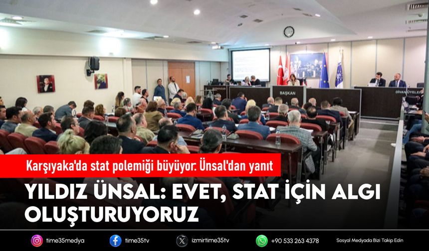 Karşıyaka'da stat polemiği büyüyor: Ünsal'dan yanıt