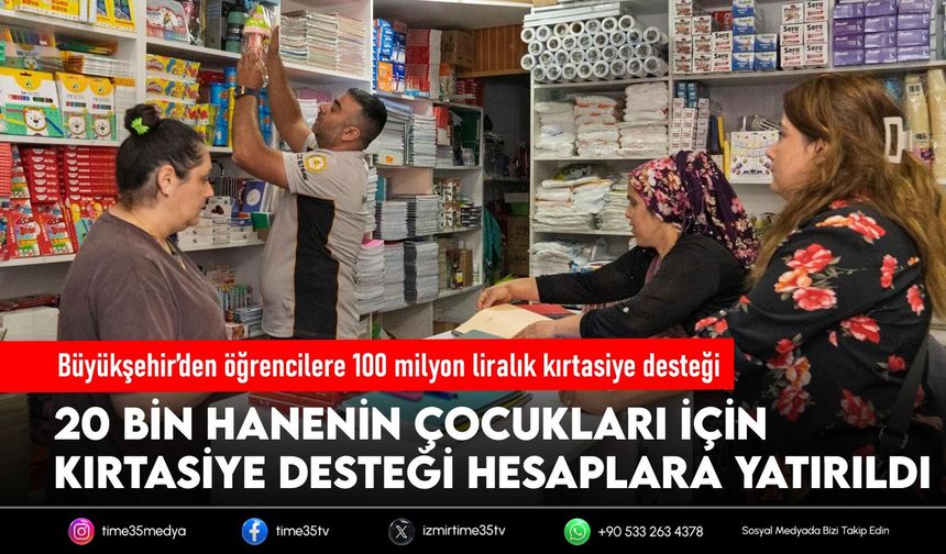 Büyükşehir’den öğrencilere 100 milyon liralık kırtasiye desteği