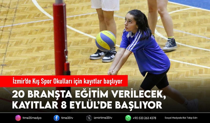 İzmir’de Kış Spor Okulları için kayıtlar başlıyor