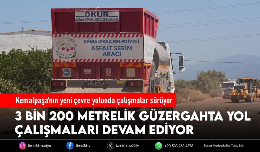 Kemalpaşa’nın yeni çevre yolunda çalışmalar sürüyor
