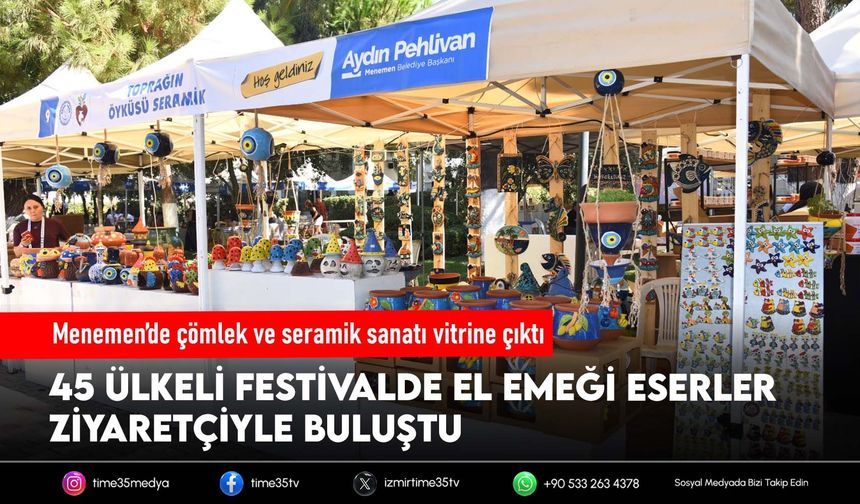 Menemen’de çömlek ve seramik sanatı vitrine çıktı