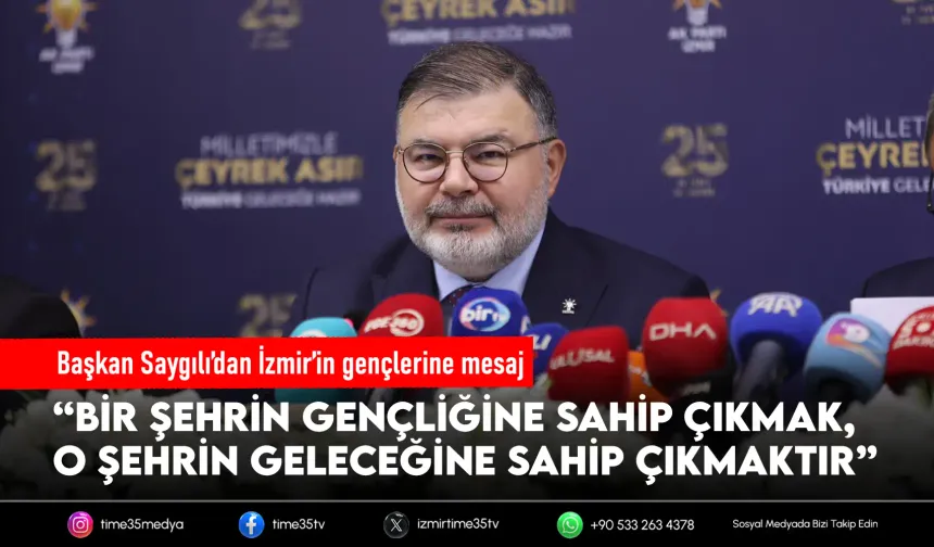 Başkan Saygılı: Gençlere sahip çıkmak geleceğe sahip çıkmaktır