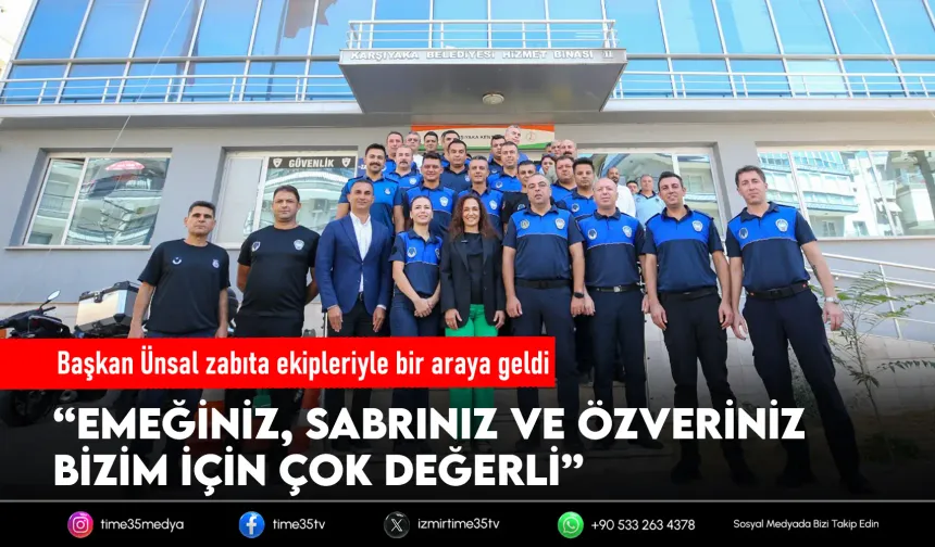 Başkan Ünsal’dan “Zabıta Haftası” ziyareti