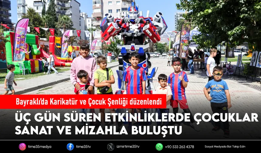Bayraklı’da çocuklar sanat ve eğlenceyle buluştu
