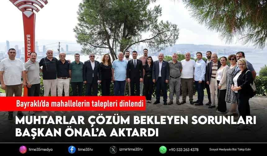 Başkan Önal, muhtarlarla bir araya geldi