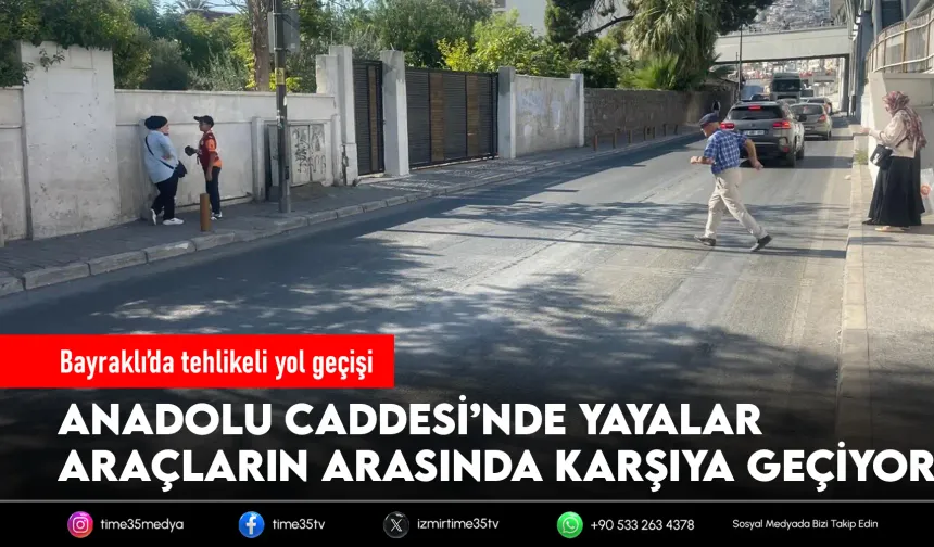 Bayraklı’da tehlike sürüyor: Yayalar ölümle burun buruna