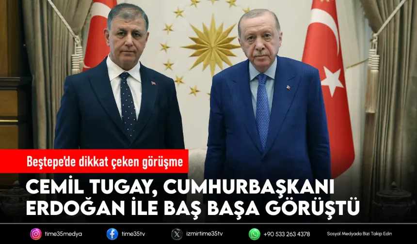 Erdoğan ve Cemil Tugay Beştepe’de görüştü