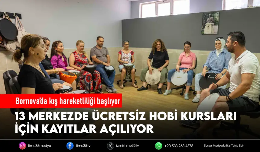 Bornova’da ücretsiz hobi kursları için kayıtlar başlıyor