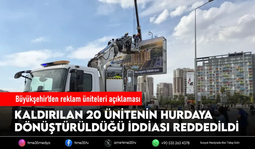 Büyükşehir’den Karşıyaka’daki reklam üniteleri açıklaması