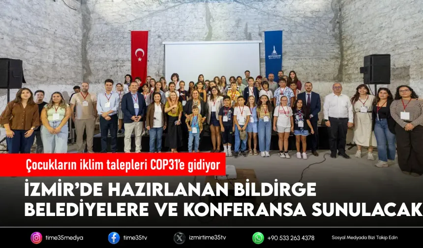 İzmirli çocuklar, iklim krizine karşı buluştu