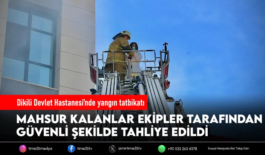 İtfaiye Haftası’nda Dikili’de nefes kesen tatbikat