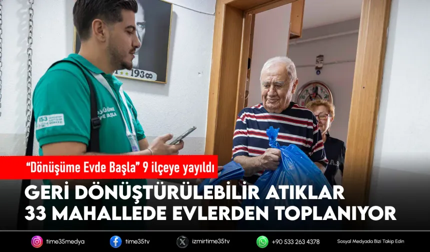 İzmir’de geri dönüşüm seferberliği büyüyor