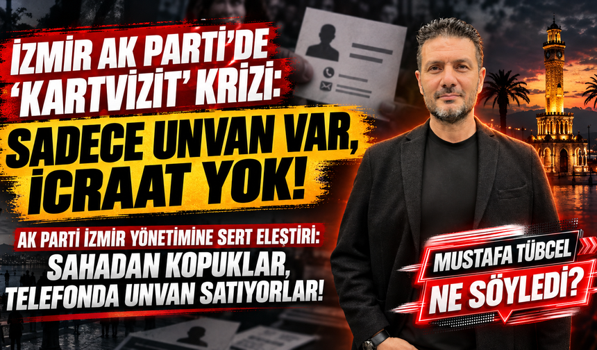 Gazeteci Mustafa Tübcel : "Sahadan Kopuklar, Telefonda Unvan Satıyorlar!"