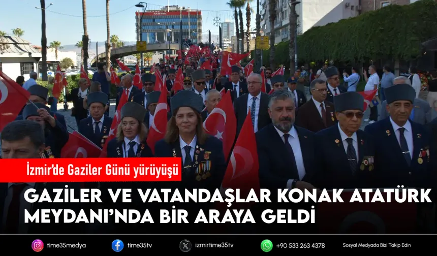 İzmir’de 'Gaziler Günü Yürüyüşü’ gerçekleştirildi