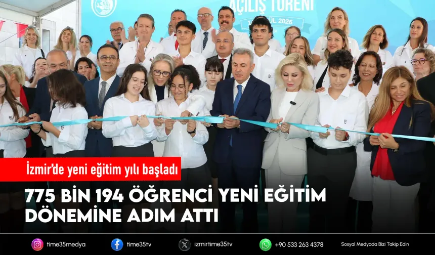 İzmir'de yeni eğitim-öğretim yılının ilk ders zili çaldı